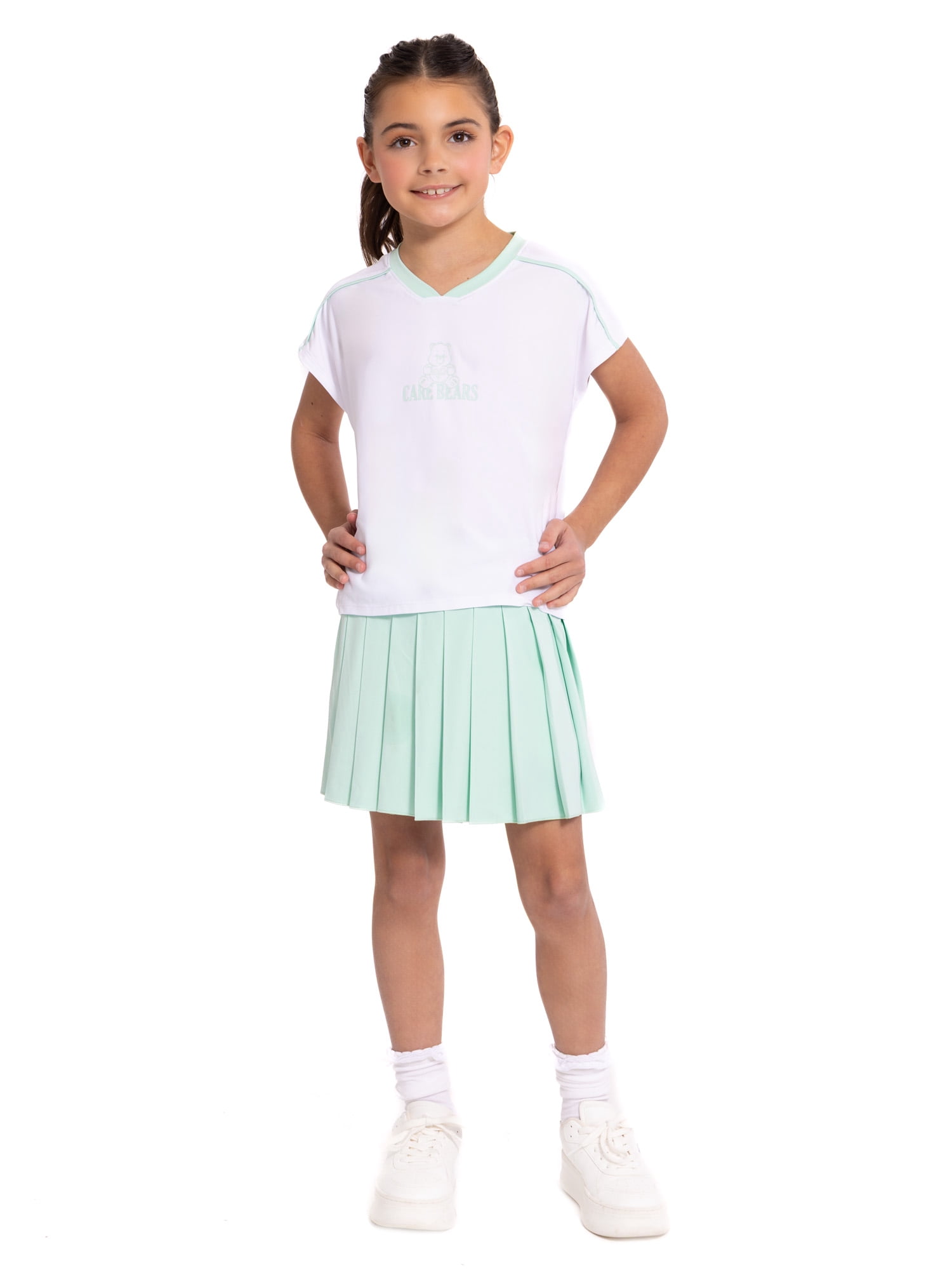 Care Bears Girls Active Pleated Skort, Sizes 4-12