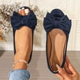 thumbnail image 2 of Women Casual Shoes Bow Decor Slip On Ballet Shoes Soft Sole Elegant Footwear For Work Travel And Daily Occasions ,Us Size:9.5, 2 of 9