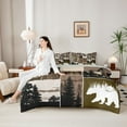 thumbnail image 4 of Feelyou Adventure Camp Twin Bedding Sets 7pcs, Wildlife Bedding Comforter Set, 4 of 7