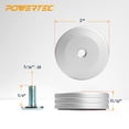 thumbnail image 4 of POWERTEC 2PK Round T-Track Stop for Circular and Angle Work Pieces, T Track Stop Block for T-Track Woodworking, Sanding, and Routing (71669), 4 of 6