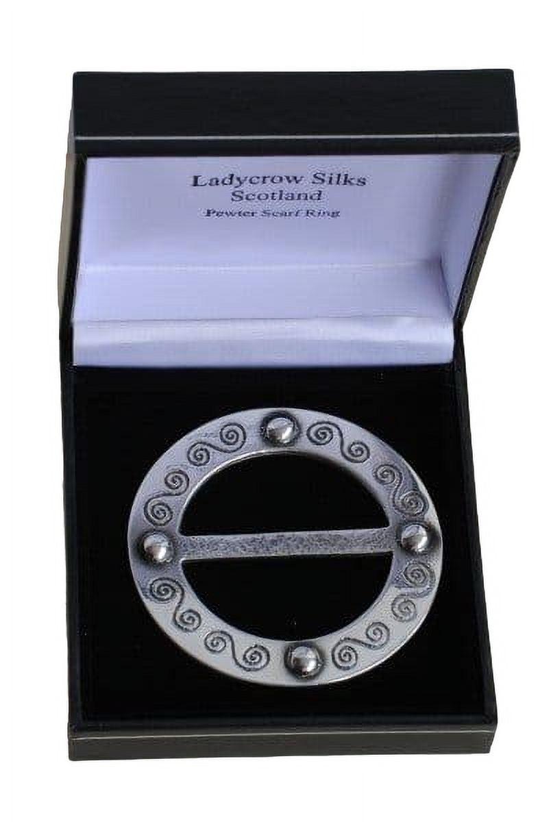 Lady Crow Medium Scarf Ring - Celtic Knot Design