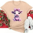 thumbnail image 1 of Meichang T-Shirts Graphiques pour Femmes, T-Shirts de la Saint-Valentin, T-Shirts à Imprimé « Sweet Love », Manches Courtes, Col Rond, Chandail à Enfiler, Coupe Ample, Hauts Décontractés pour les Vacances, 1 of 5