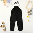 thumbnail image 2 of Actgleam Toddler Girls Backless Strap Jumpsuit for Girls Harem Halter Sleeveless Romper 3-7Y, 2 of 6