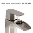 thumbnail image 5 of Proox  Single Handle Bathroom Waterfall Faucet Single w/ Drain Assembly Matte Black Matte, 5 of 5