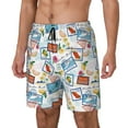 thumbnail image 2 of Haiem Stamp Mens Swim Trunks with Compression Liner 2 in 1 Swimming Shorts Stretch Swimwear Quick Dry,Board Shorts-X-Large, 2 of 9