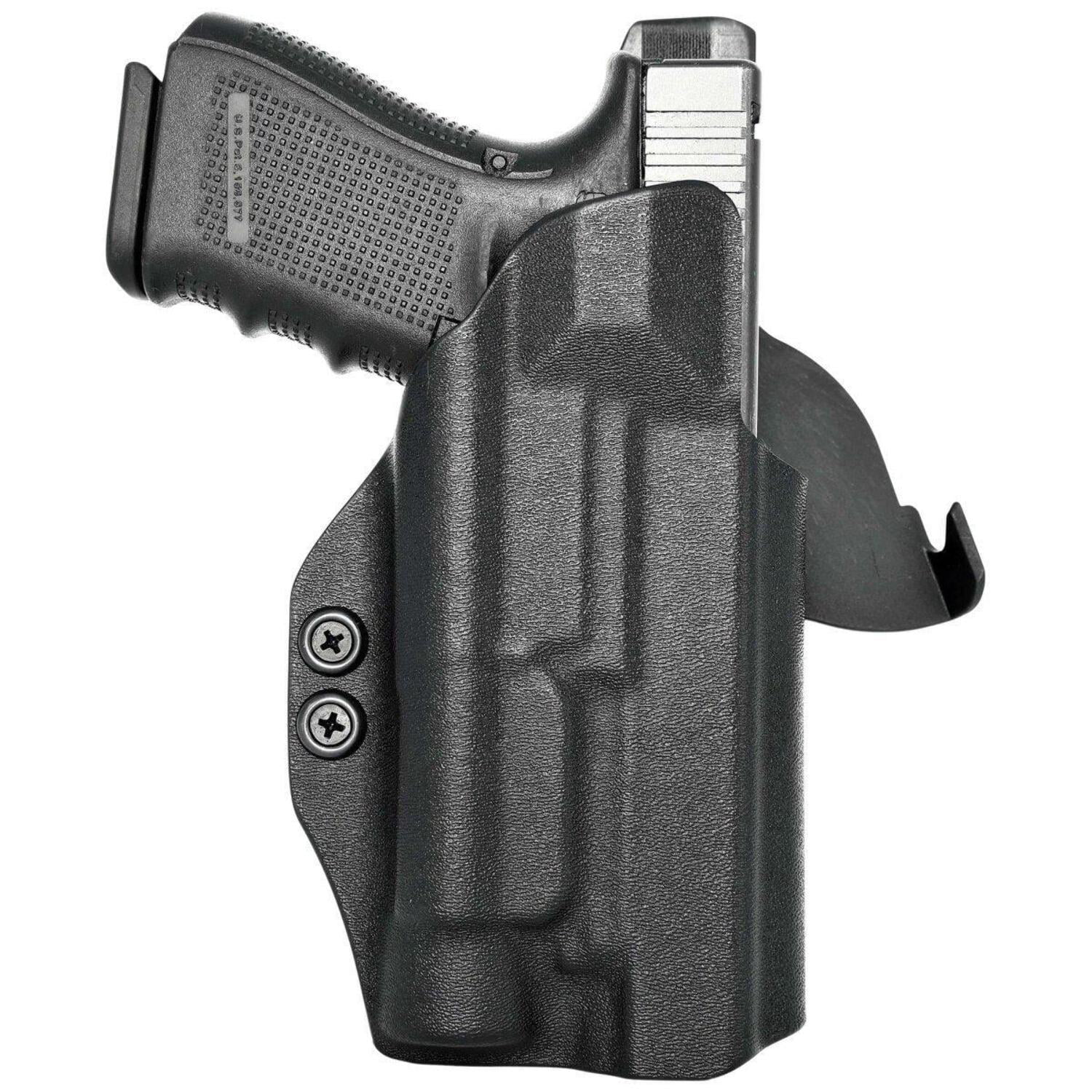 Rounded OWB KYDEX Paddle Holster, Glock 17 19 19X 22 23 31 32 34 35 45 Gen 1-5 w