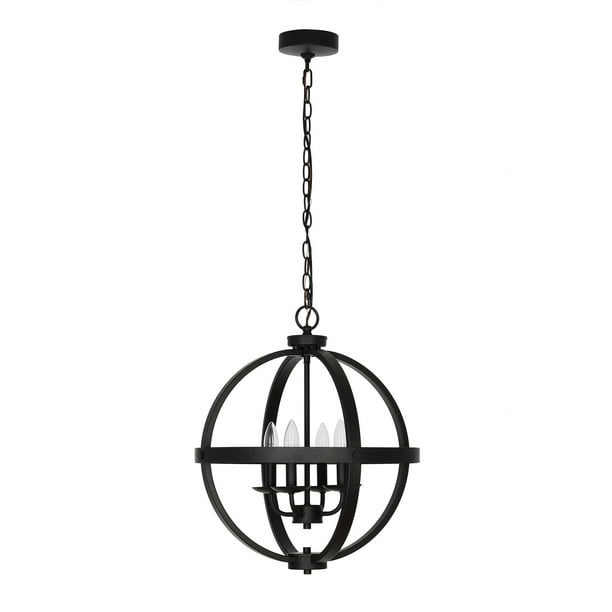 Cresswell Lighting 18 5 Transitional Dark Bronze Metal 4 Light Orb Chandelier Pendant Ceiling Com Orb Chandelier Pendant Ceiling Light, Orb Chandelier Light Fixtures