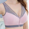 thumbnail image 4 of Women Adjustable Zero-pressure support Bra Front Zipper Support Breast Best Bra, 4 of 5