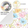 thumbnail image 2 of Yayeee Dish Drying Mat for Kitchen Counter 18"x24" Microfiber Absorbent Pad, Cute Pastel Flowers Pattern, 2 of 7