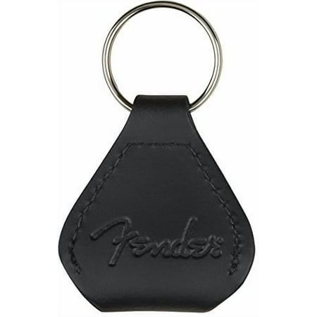 Fender Keychain Leather Guitar Pick Holder - Black
