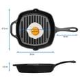 thumbnail image 3 of Sarten de Hierro Esmaltado Cuadrado Grill 26 cm Victoria 26 X 26 cm / esmaltado, 3 of 4