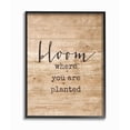 thumbnail image 2 of Stupell Industries Bloom Where You're Planted Graphic Art Black Framed Art Print Wall Art, 16x20, by Lettered and Lined, 2 of 2