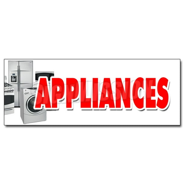 12" APPLIANCES DECAL sticker sale refrigerator washer dryer discount