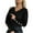 Black, variant on Womens Trendy Casual Comfy Sweatshirts Fall Winter Blouses for Women Ladies' Casual Long Sleeved Solid Color V-neck Button Up Top/shirt
