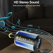 Full Screen TWS Dazzle Colour Pulsation Bluetooth Speakers Audio Outdoor Subwoofer RMG Lights Computer Home Plug Card