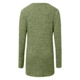 thumbnail image 6 of Ediodpoh Womens Sweater Coat Long Sleeve Open Front Cardigan Soft Brushed Striped Knit Outerwear for Fall Winter Casual Wear Cardigan Sweaters for Women Green M, 6 of 6