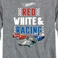 thumbnail image 3 of Hot Wheels - Red, White, and Racing  - Toddler And Youth Long Sleeve Graphic T-Shirt, 3 of 5