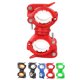 thumbnail image 4 of Naiovety 360 Rotación Ciclismo Bicicleta Luz Linterna Abrazadera Bicicleta Antorcha Clip Montaje Soporte de luz Soporte Ciclismo naranja negro Naiovety HW4561-01B, 4 of 6