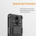 thumbnail image 3 of LG Aristo Case, LG LV3 Case, LG Phoenix 3 Case, LG K8 2017 Case, Dual Layers [Combo Holster] Case And Built-In Kickstand And Circlemalls Stylus Pen (Black), 3 of 6