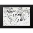 thumbnail image 2 of SD Graphics Studio 14x11 Black Modern Framed Museum Art Print Titled - Adventure Map on Wood, 2 of 5
