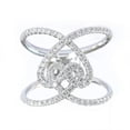 thumbnail image 3 of Women Infinity 925 Silver Ring Cubic Zirconia Engagement Jewelry Sz 6-10, 3 of 7