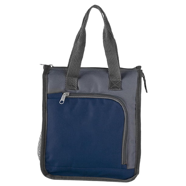 Bolsa de almuerzo aislada, bolsa para , organizador portátil a prueba de fugas, bolsa térmica aislada, bolsa refrigeradora para trabajo de Azul oscuro