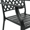 thumbnail image 5 of vidaXL Stackable Patio Chairs Outdoor Seating Stacking Dining Chair Steel Black, 5 of 6