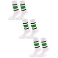 thumbnail image 2 of Gustave 3 Pairs Retro Striped Crew Socks Tube Socks Soft Cozy Cotton Casual Socks Athletic Running Socks Novelty Sporty Calf Socks for Women Men, 2 of 6