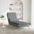 thumbnail image 2 of vidaXL Massage Chaise Lounge with Bolster Bedroom Living Room Furniture Fabric, 2 of 19