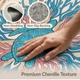 thumbnail image 6 of ODIKA 8'x10' Washable Area Rug Non-Shedding, Easy Care, Coral Center Map Ocean Compass Border Vintage Turtle Nautical Reef Playful for King Size Bedroom Under Bed, Master Suite, 6 of 7