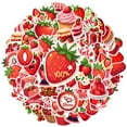 thumbnail image 2 of 35pcs-50pcs Sweet Strawberry PVC Sticker Decals Kids Stickers Stationery Stickers for Fridge Luggage Suitcase, 2 of 9