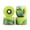 Green and Blue, variant on Redemption Abstract Fingerboard Wheels Big Bowl Red and Black Mini Skateboard Wheels