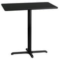 thumbnail image 1 of Bowery Hill 24" x 42" Restarant Bar Table in Black, 1 of 2
