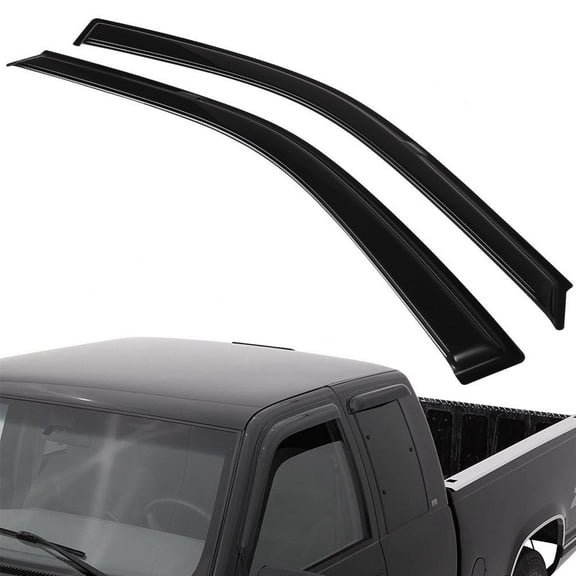 SCITOO Outside Mount Window Visor Deflector Rain Guard Dark Smoke, 2 Pcs Set Fit for 1993-1995 For Honda Civic