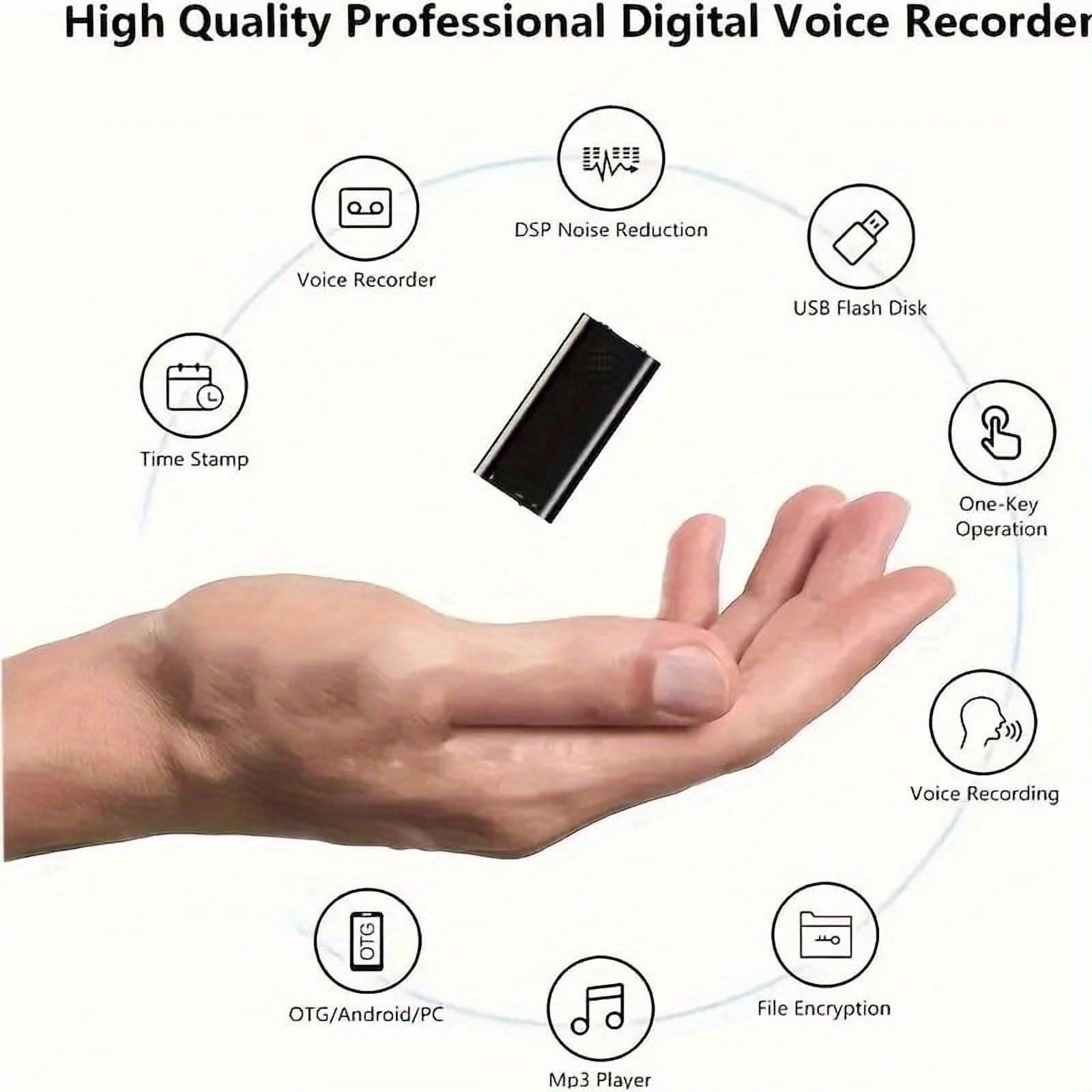 32GB/ 16GB Tape recorder 3-in-1 Mp3 Player Professional Voice Digital Audio Mini Voice Recorder 192Kbps Recording WAV Audio Recorder