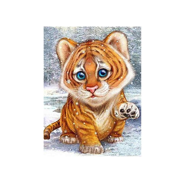 fastboy Cat Tiger Moneky Diamond Needlework DIY 5D Animal Rhinestone Painting Crystal Embroidery Home Office Cross Stitch