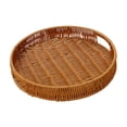 thumbnail image 3 of Bandeja tejida para servir, cesta para guardar alimentos, ideal para bodas, desayunos y cocinas. 31x31x5cm, 3 of 9