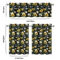 thumbnail image 6 of Vintage Floral Farmhouse Curtains 36 Inch Short - 3 Panel Boho Country Set with Rustic Wildflowers, Rod Pocket Window Treatment for Spring Summer, 6 of 6