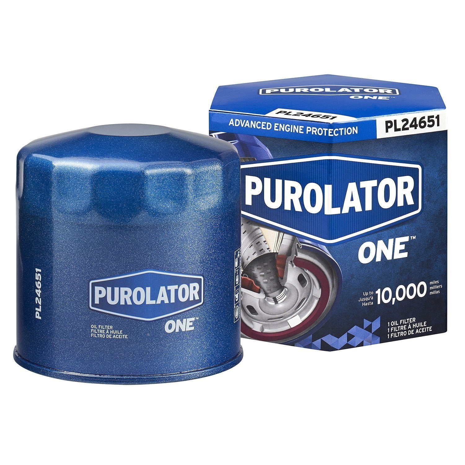 PL24651 Purolator Engine Oil Filter-PureOne (Pack of 2) - Walmart.com