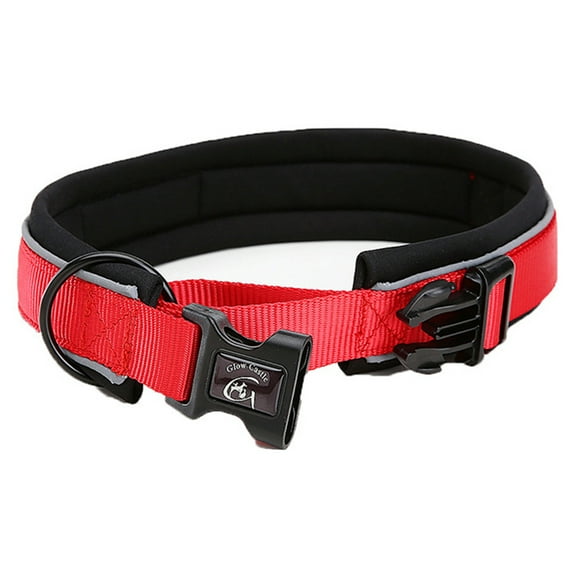 Reflective Dog Collar Nylon Collar - Adjustable Pet Collar With Quick Release Metal Clasp