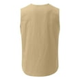 thumbnail image 4 of IDALL Tank Tops Men Mens T-Shirts Sleeveless Shirts for Men Male Spring And Tops Sports Sleeveless Top Cotton Vest Painting Fitness Muscle Tank Top Comfort Colors Tshirt Khaki L, 4 of 4