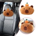 thumbnail image 2 of Adorable Pillow Capibala Cute Capybara Cartoon Car Headrest for Home Décor and Travel Use, 2 of 4