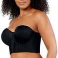 thumbnail image 3 of Elissa Full Bust Longline Strapless Bra, Black, 42C, 3 of 8
