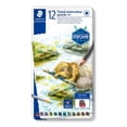 thumbnail image 1 of Staedtler - Lápices de grafito tintados solubles en agua, juego de acuarela, preafilados, 12 colores, 1 of 7