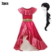 thumbnail image 5 of Disney-disfraz de la Princesa Elena de Avalor para niña, traje de fiesta de carnaval, ropa para niños, vestido de baile de Cosplay de cumpleaños, 2024, 5 of 5