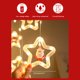 thumbnail image 3 of Luces navideñas de hadas, estrella LED, árbol de Navidad, muñeco de nieve, Papá Noel, luces de cadena para interiores, exteriores, fiestas, bodas, decoraciones navideñas, 3 of 5