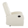 thumbnail image 2 of LumiSource Dormi Contemporary Fabric Recliner Chair, Cream, 2 of 8