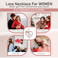 thumbnail image 4 of Bluxeo Sterling Silver Necklace for Women Mom  Gift for Wife from Husband Valentines Day  Girlfriend Rose Heart Necklace for Girlfriend Birthday Gifts Mother Daughter Pendant, 4 of 8