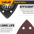 thumbnail image 4 of Kit de almohadillas de lijado LEILUO, 127 unidades, oscilantes, 93 mm, 4 of 7
