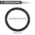 thumbnail image 4 of Unique Bargains Universal Car Steering Wheel Cover for 44.5-45.9cm Sweatproof Faux Leather Rubber Black, 4 of 6